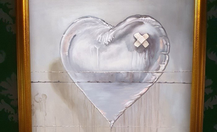 Foto aus Banksy Ausstellung